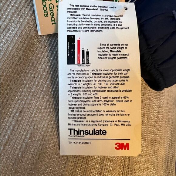 Thinsulate Gloves Navy Blue, Appalachian trail (Unisex) Water Repellent NWT🏷 - Picture 7 of 14